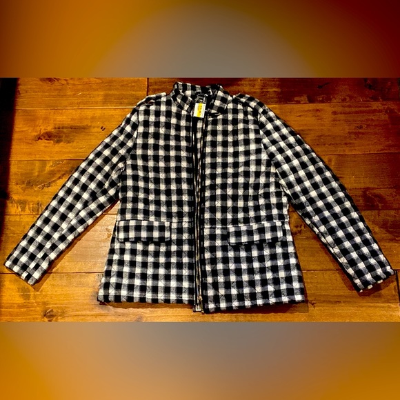 NWT Quilted Plaid Women’s Bomber Jacket Size Medium - Picture 1 of 1